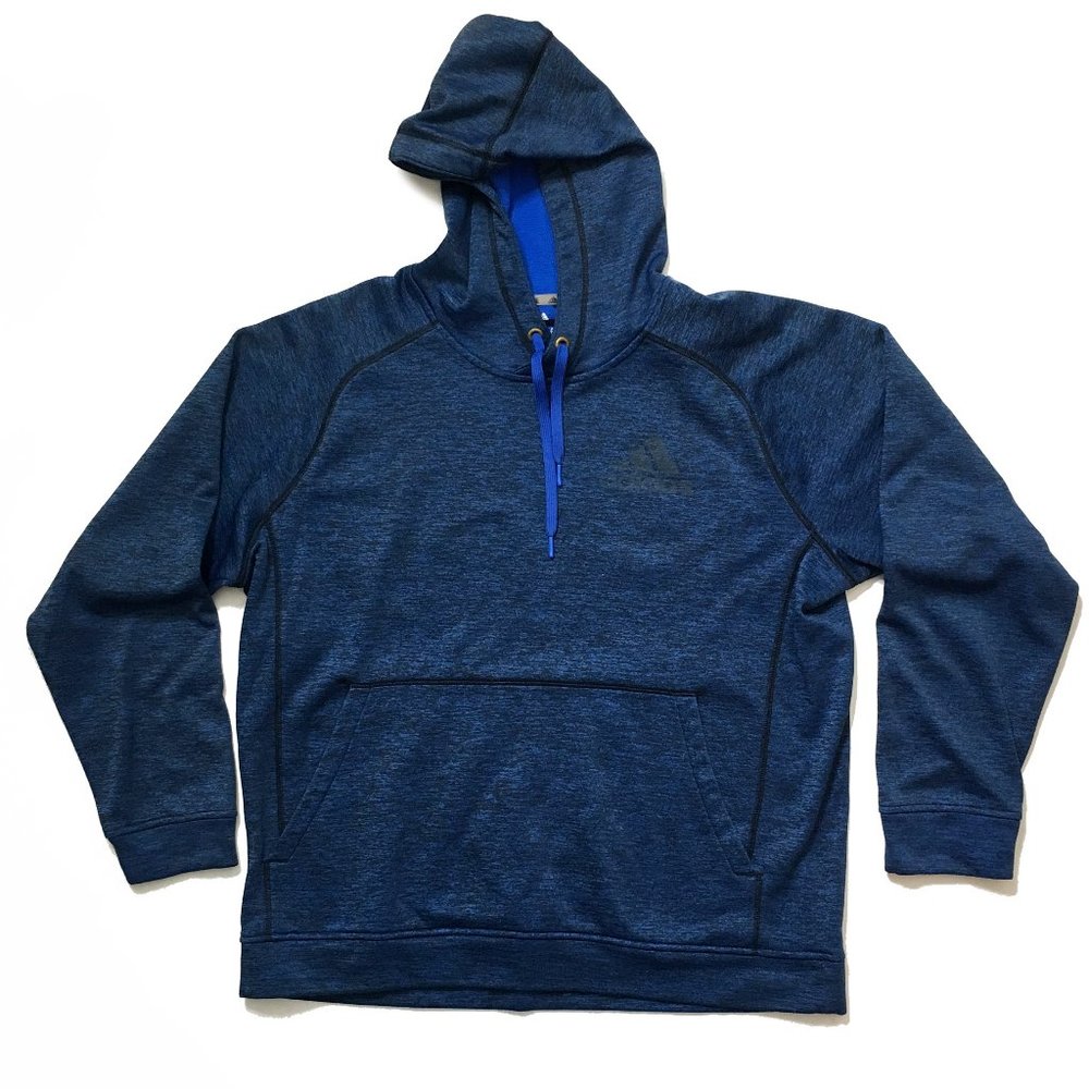 Adidas Climawarm hoodie Heather blue sz XL